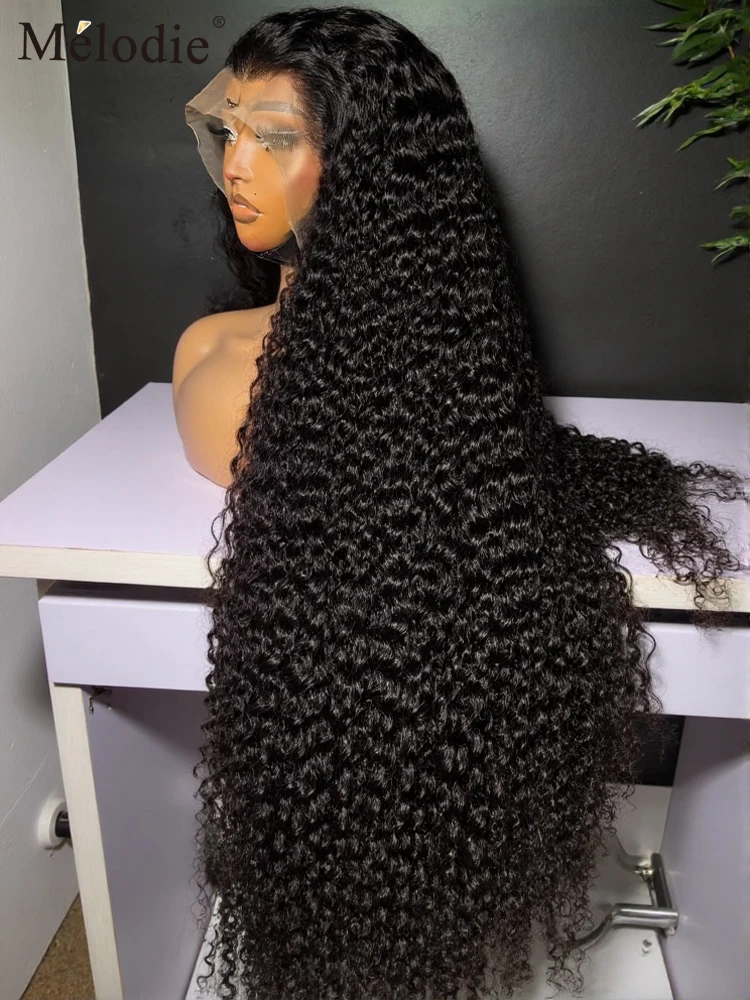 Melodie 28 34 40 Inch 13x6 HD Lace Front Wigs Loose Deep Wave 220 Density 13x4 Water Curly Lace Frontal Human Hair Wig For Women 1