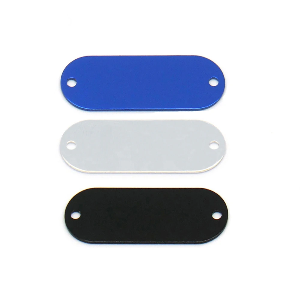 

Laser Engraving Aluminum Dog ID Tag Blanks Metal Stamping Jewelry Making Personalized Bracelet Accessories
