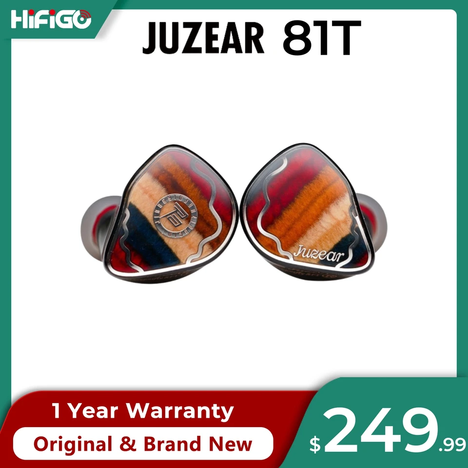 JUZEAR Dragonfly 81T 1DD+8BA HiFi In Ear Monitor Earphones