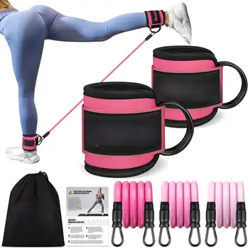 3-Piece Ankle Resistance Band Set for Leg & Glute Training 1