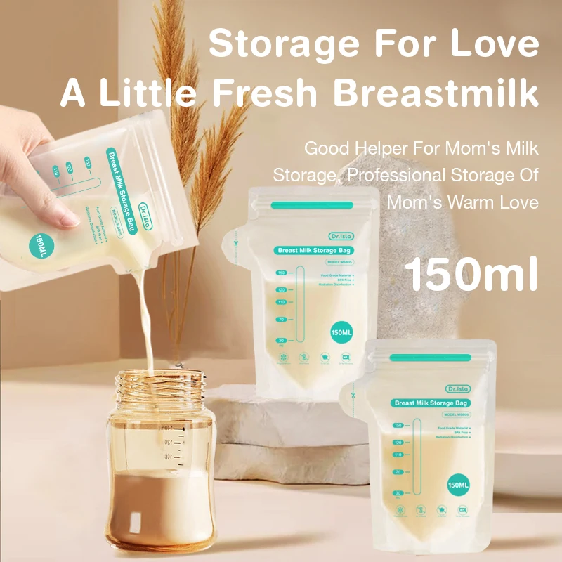 Leak-proof Night Breastfeeding Bags Large Capacity Sterile Milk Storage Bags Postpartum Breastfeeding Essentials Kit for Moms
