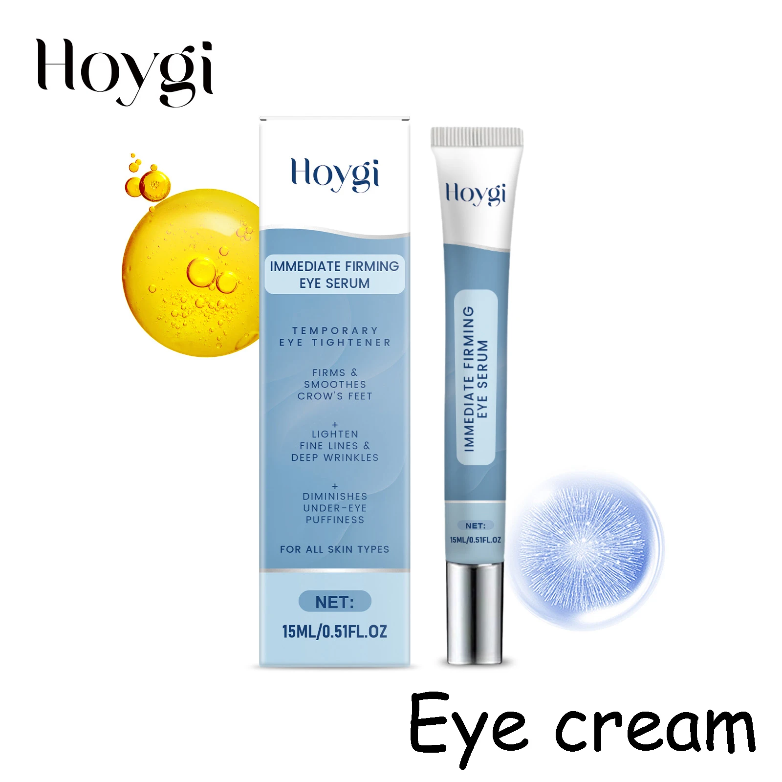Hoygi Eye Cream Deep Hydrating Remove Dark Circles Enhance Skin Elasticity Massage Softening Smoothing Eye Skin Care Cream