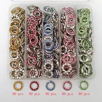 Free Shipping 400pcs Mix Colors 17mm Rhinestone Button For Hair Flower Wedding Invitation DIY Flower Centerpiece LSRB1025 1