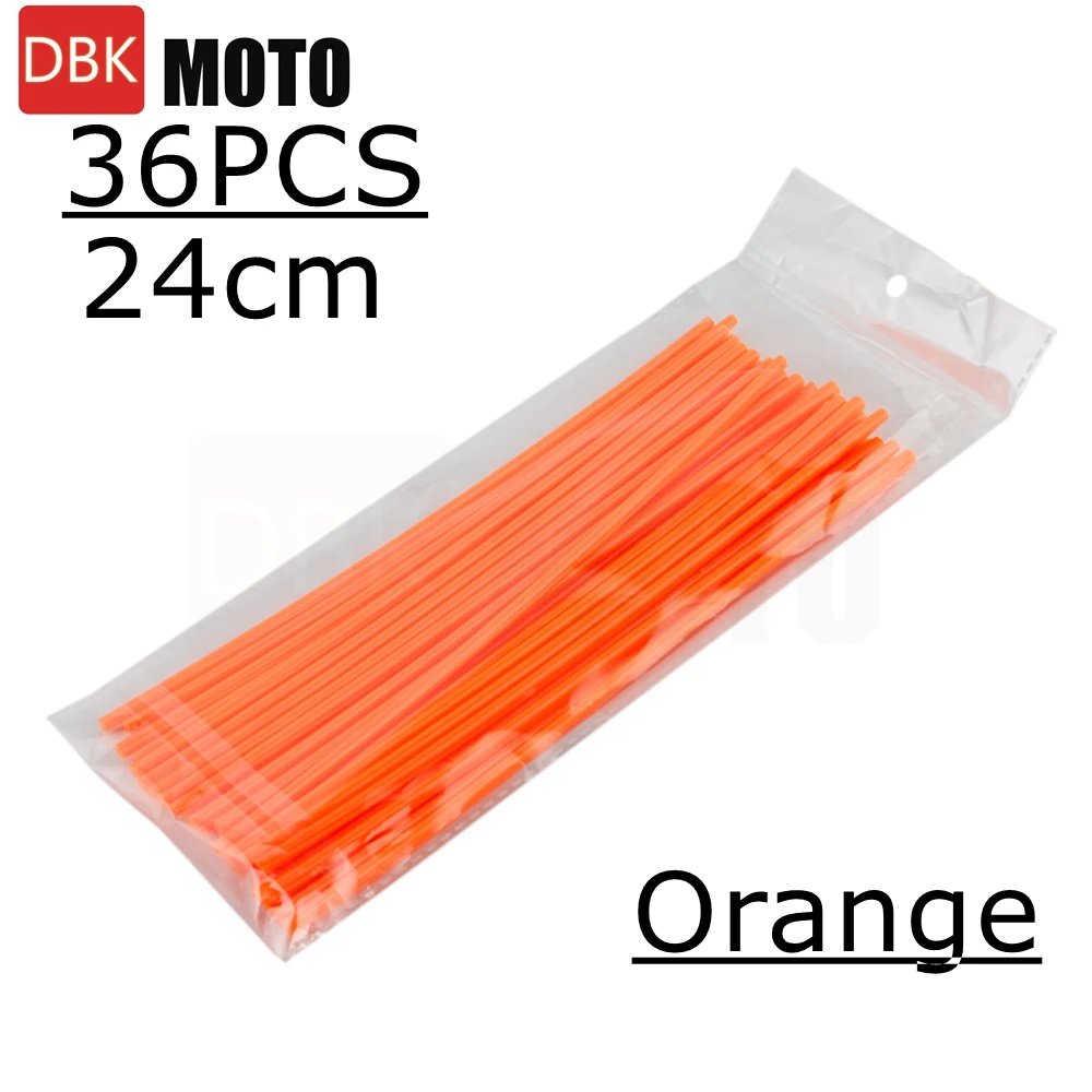 Colorful Spoke Skin Covers for Bikes - Decorative Trim and Protection, 24CM Length, 12 Vibrant Colors