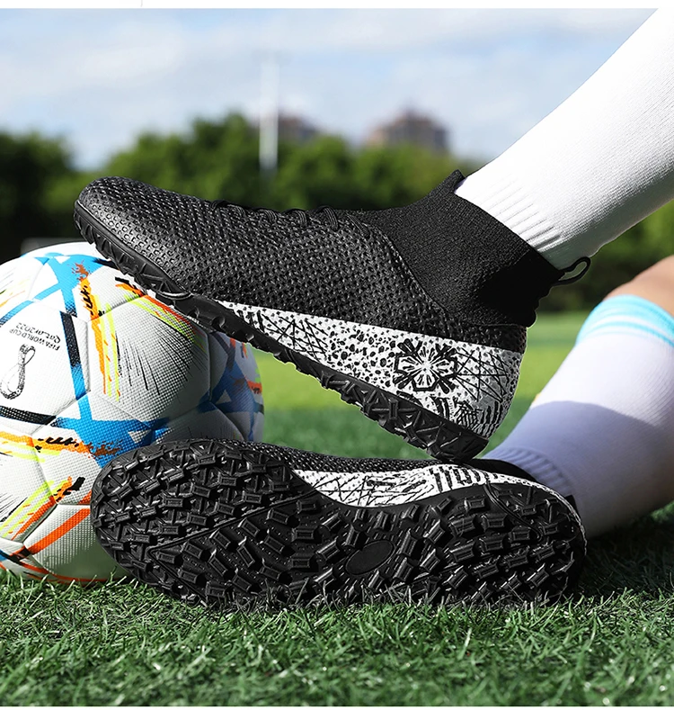 Men FG/TF Football Boots Futsal Professional Unisex Soccer Shoes High Quality Grass Training Sport Non Slip Outdoor Male_voghion.com