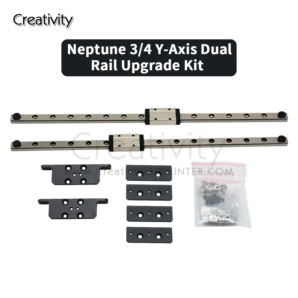 For Elegoo Neptune 4,Neptune 3 Dual Y-axis Upgrade Neptune 3 Pro Linear Rail Kit MGN9H 315MM Fit NP4 NP3 N3P 3D Printer Parts