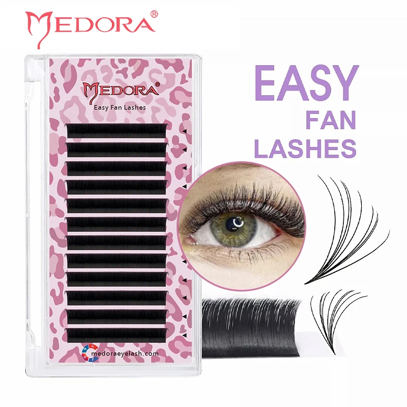 

MEDORA Easy Fan Lashes Faux Mink Eyelash Extension Fast Bloom Automatic Flowering Self-Making Volume Soft Natural Makeup Beauty