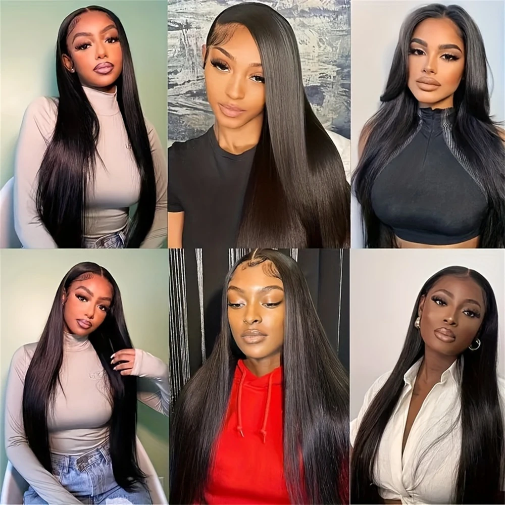 40 Inch 13x6 HD Bone Straight Lace Front Wigs Human Hair 13x4 5x5 Brazilian Remy Hair Transparent Lace Frontal Wig For Women 5