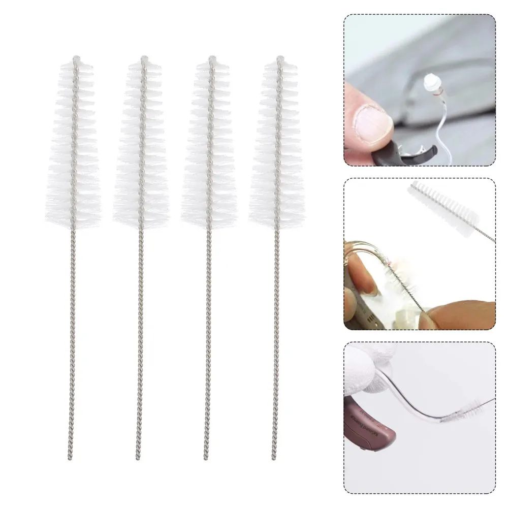 

50pcs Hearing Aid Tubing Brush Earhook Cleaner Vent Cleaning Brush
