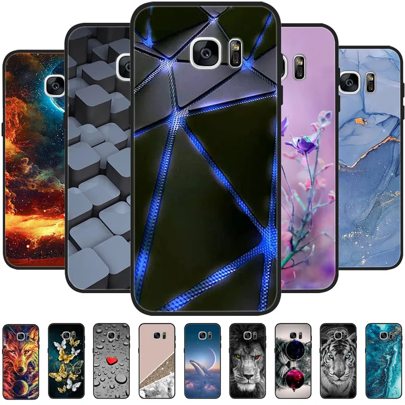 Per Samsung Galaxy S7 Edge Case Cool Animals Cover Morbida In Silicone Tpu Per Samsung Galaxy S6 S7 S 7 Edge Cover Posteriore Paraurti