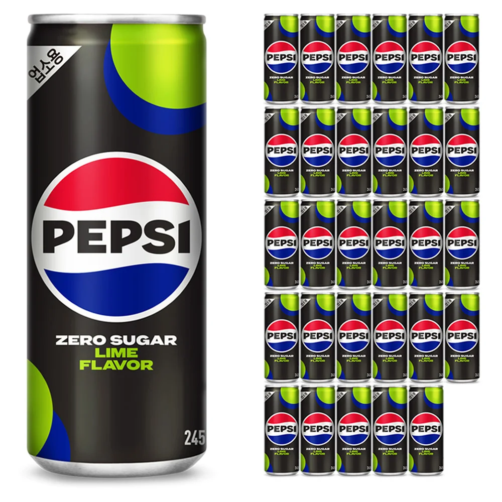 [알리] 펩시콜라 제로슈거 라임 245ml x 30캔