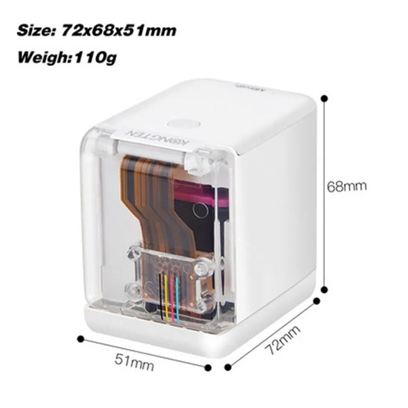 Portable Handheld Mini Color Inkjet Printers Wireless Mbrush With Color Fast Dry Ink  3D Printers