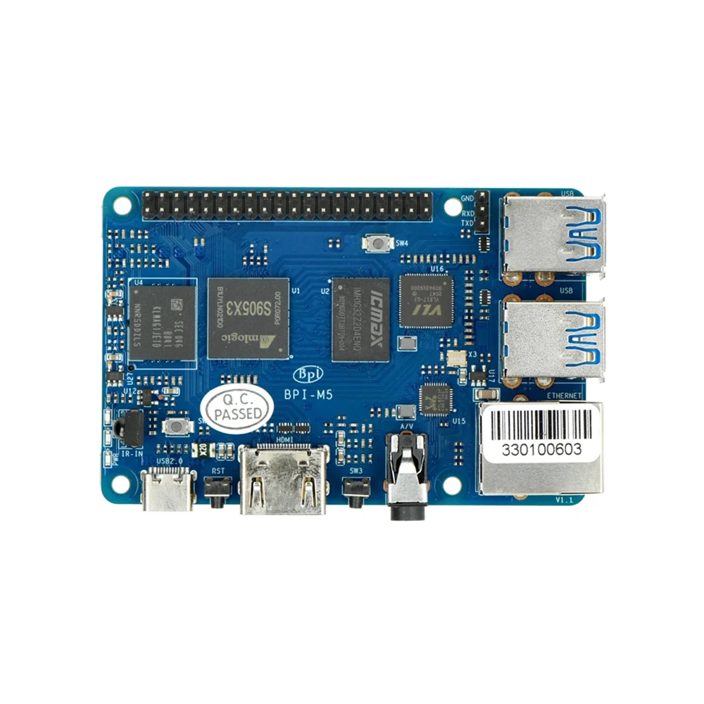 Amlogic S905X3  ھ Amlogic S905X3 4GB LPDDR4 RAM 16GB eMMC ÷  Linux Debian BPI-M5