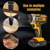Perceuse à percussion sans fil 21V, tournevis électrique, marteau perforateur électrique, Mini perceuse à main sans fil, batterie Lithium-Ion, outils électriques 6