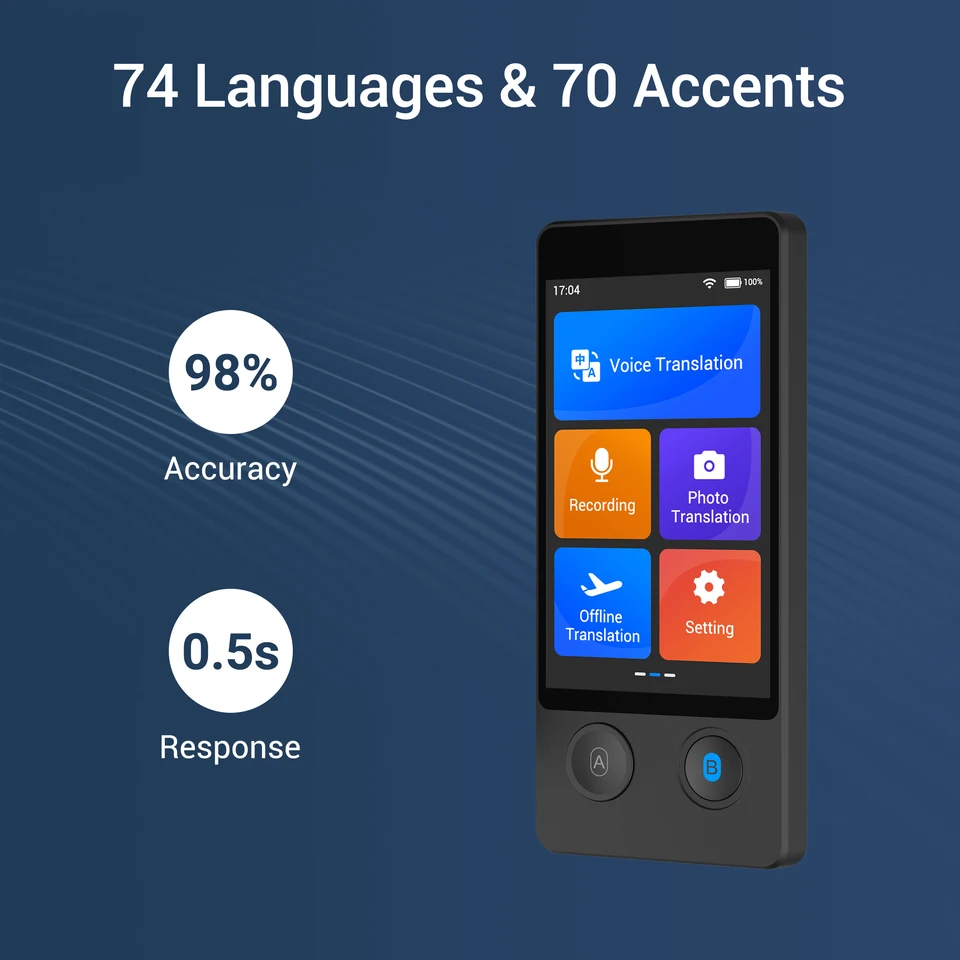 旅行用家電 Wooask AI Voice Translator w12 Amazon.com : Wooask Offline Language Translator W12 Upgraded