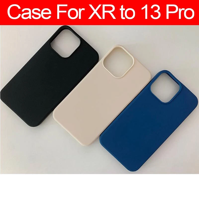 iphone 13 pro cover Silicone Case for iPhone XR to 13 Pro, XR like 13 Pro Camera Protector Cover Case iphone 13 pro wallet case