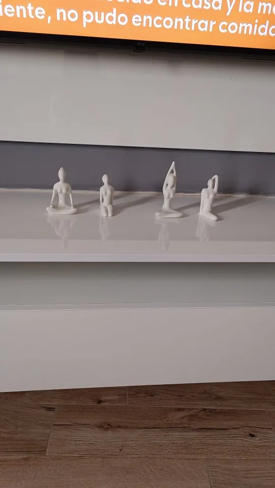 Zen Elegance: Abstract Ceramic Yoga Poses Figurines - Serene Home Studio Décor & Ornaments photo review