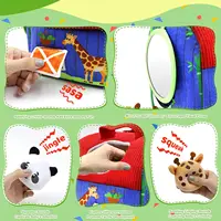 Montessori cloths Toys Magic Cotton Animal Tissue Box Kids Finger Exercise Cloth Busy Box Toys Baby Educational Activity Sensory 5