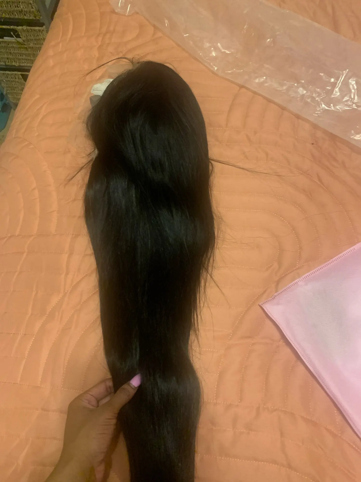 Brazilian Straight HD Lace Wig – 220 Density – One Size photo review