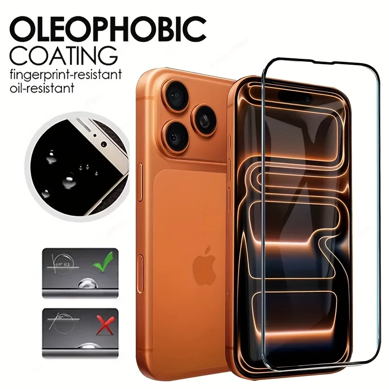 HD Glass Screen Protector Set - Premium Full Screen Tempered Glass Protection