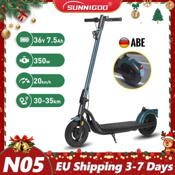 Scooter elettrico da 350 W con app ABE Scooter con batteria al litio 36 V 20 km / h 35 km Pneumatico da 10 pollici a lungo raggio per adulti Escooter per DE