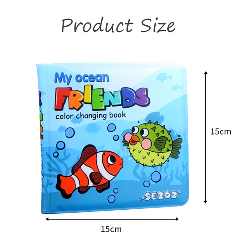 Baby Water Painting Coloring Magic Picture Books Swimming Bathroom Toys Bath Books Early Educational Toys For Kids Quiet Books 6