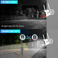 8MP 4K caméra IP Wifi sans fil 5MP AI humain détecter iCSee CCTV balle Surveillance extérieure Protection de sécurité caméra vidéo Cam 5