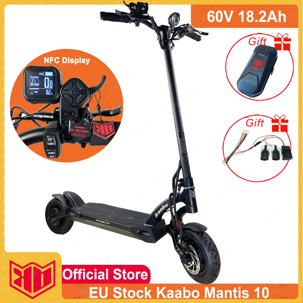 Kaabo-V3 Mantis 10 Plus, versión actualizada de pantalla NFC, 60V, 24,5 Ah, Minimotor EY3, Stock en la UE
