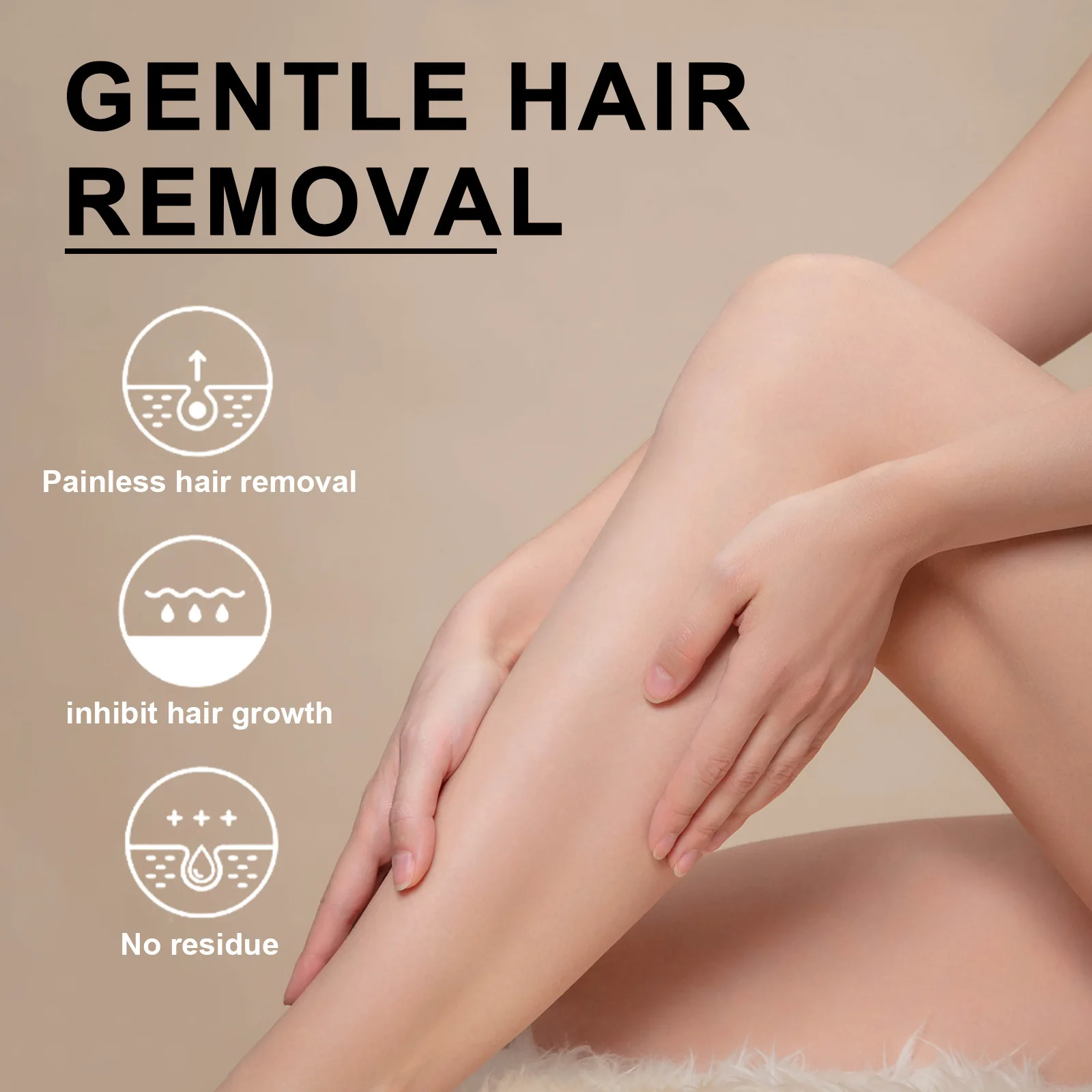 Armpit Depilatory Remove Underarm Legs Private Parts Body Hair Growth Inhibitor Smoothing Mild Painless Eliminate Hair Wax Paper 5