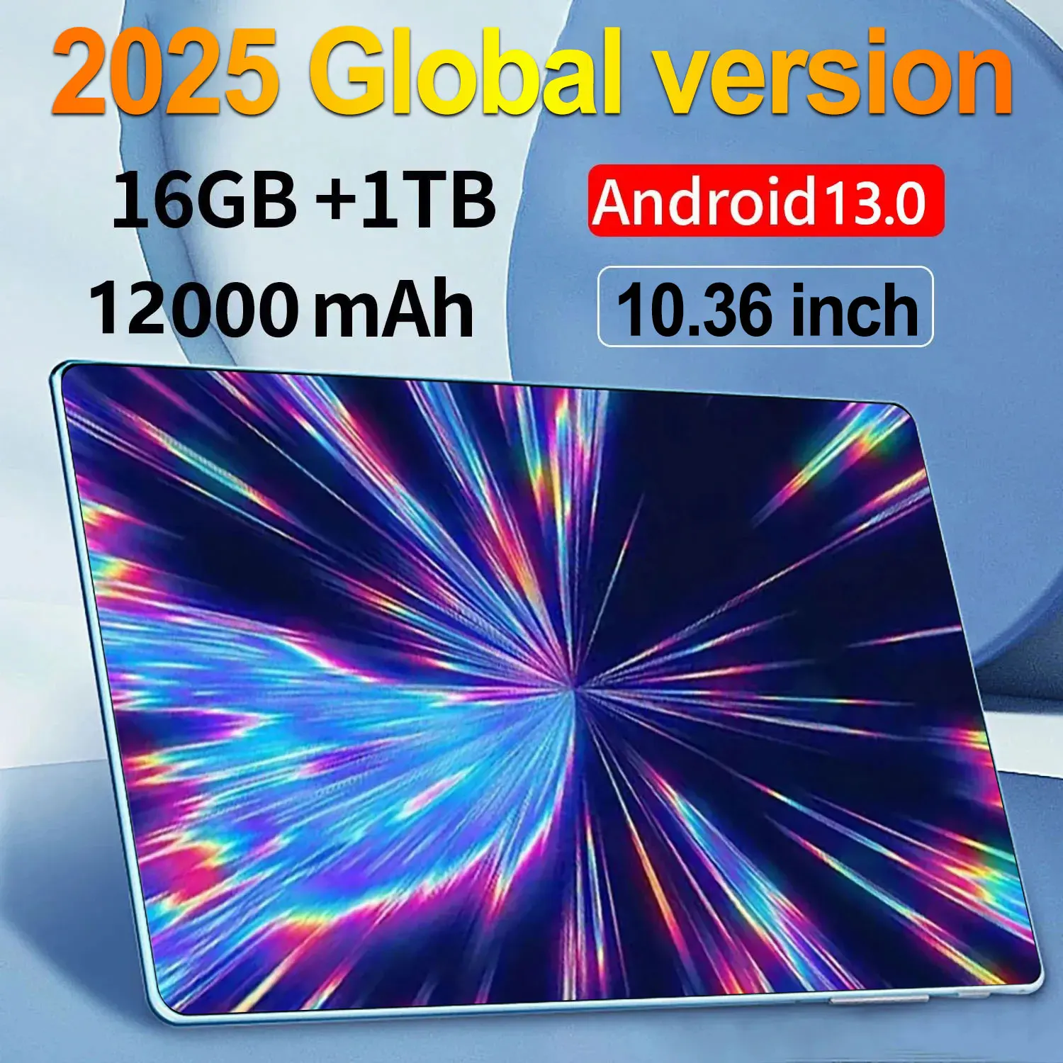 2025 5G Brand New 10.36 inch Tablet Android 13.0 12000mAh 16GB RAM 1TB ROM Wifi 10 Core Tablets PC Network Global