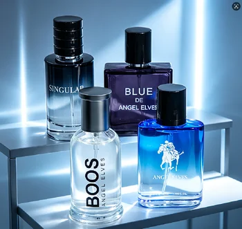 4 Pcs Luxury Men Cologne Gift Set - 4 x 30ml Bottles of Premium Vanilla & Cologne Scented Pheromone Perfume for Men - Long Lasti 1