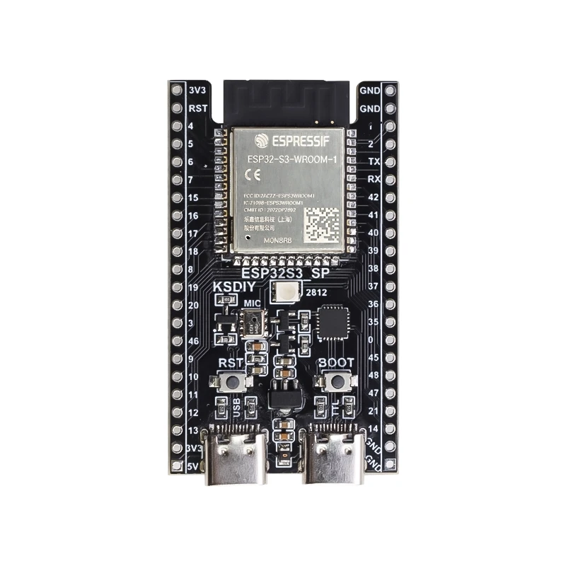 Core Board com 1.3 Polegadas Ips Display Módulo Esp32 Devkit com Display Ips Módulo Mcu Wifi e Bluetooth 240x240 Insolução Esp32-s3 - Imagem 3