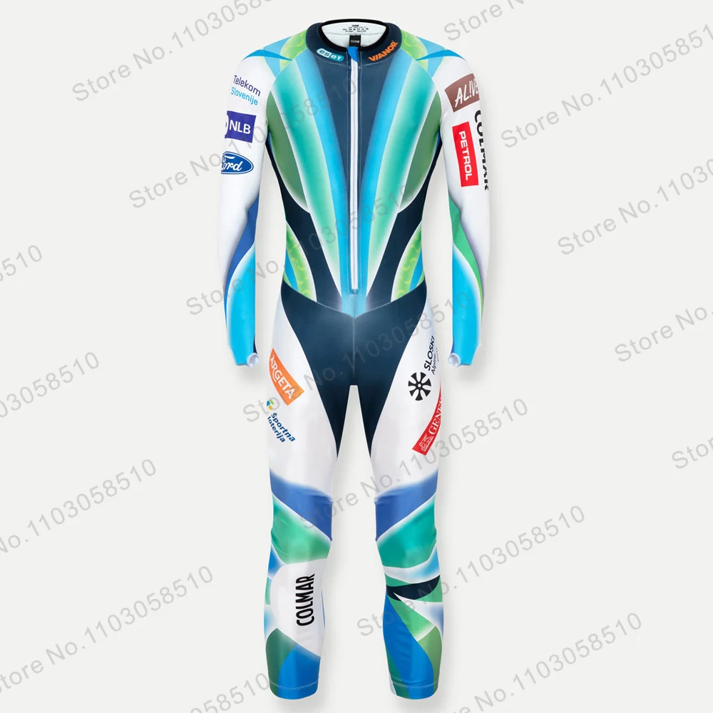 

GS Non-Padded Speed Race Suit Performance GS MEN Race Ski Suits Winter Flange Jumpsuits One Piece Downhill Speed GS Set