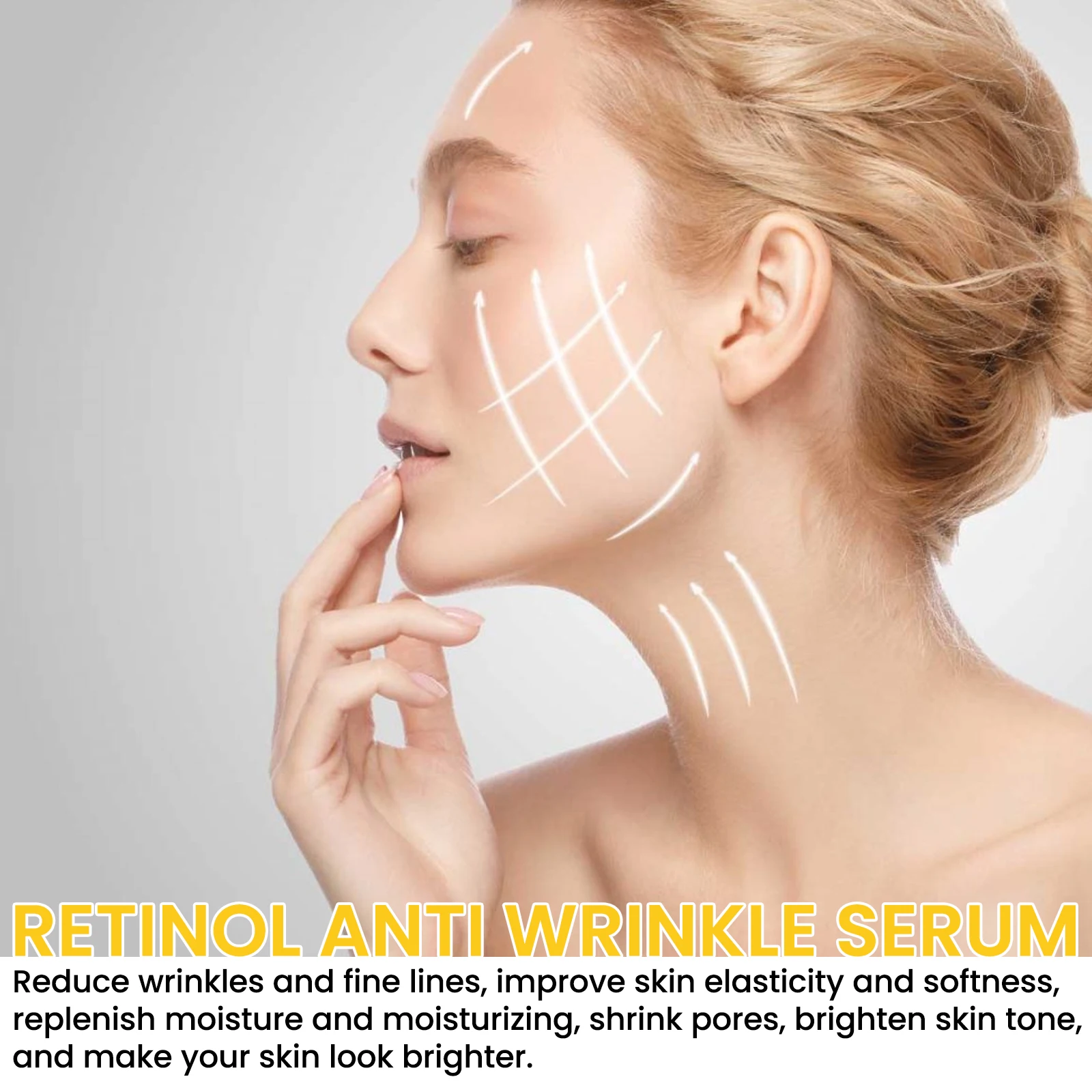 EELHOE Retinol Face Serum Tightening Skin Remove Wrinkles Prevent Aging Moisturizing Smoothing Glowing Skin Tone Face Serum
