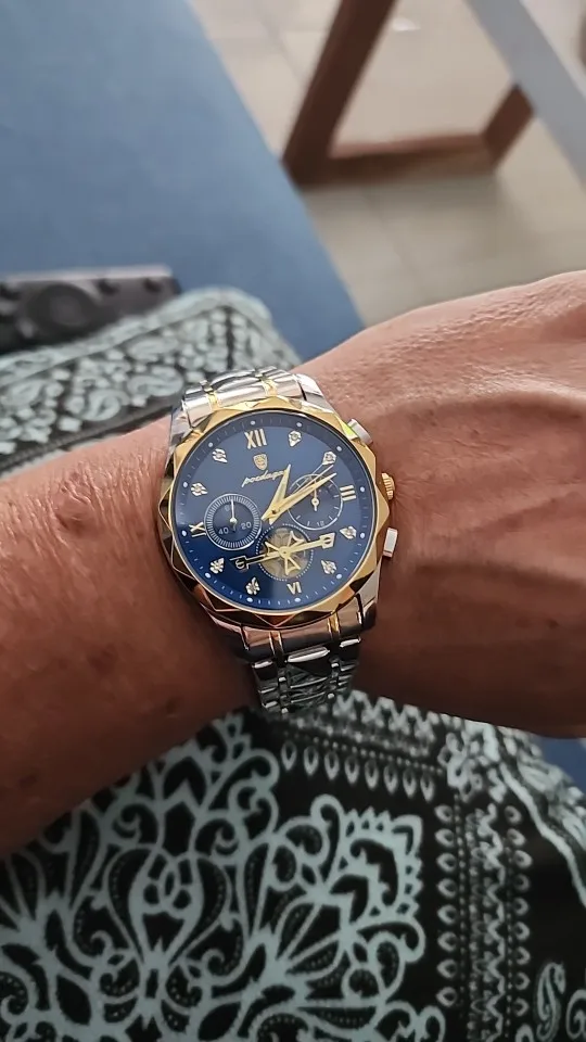 POEDAGAR Luxury Men's Quartz Watch photo review