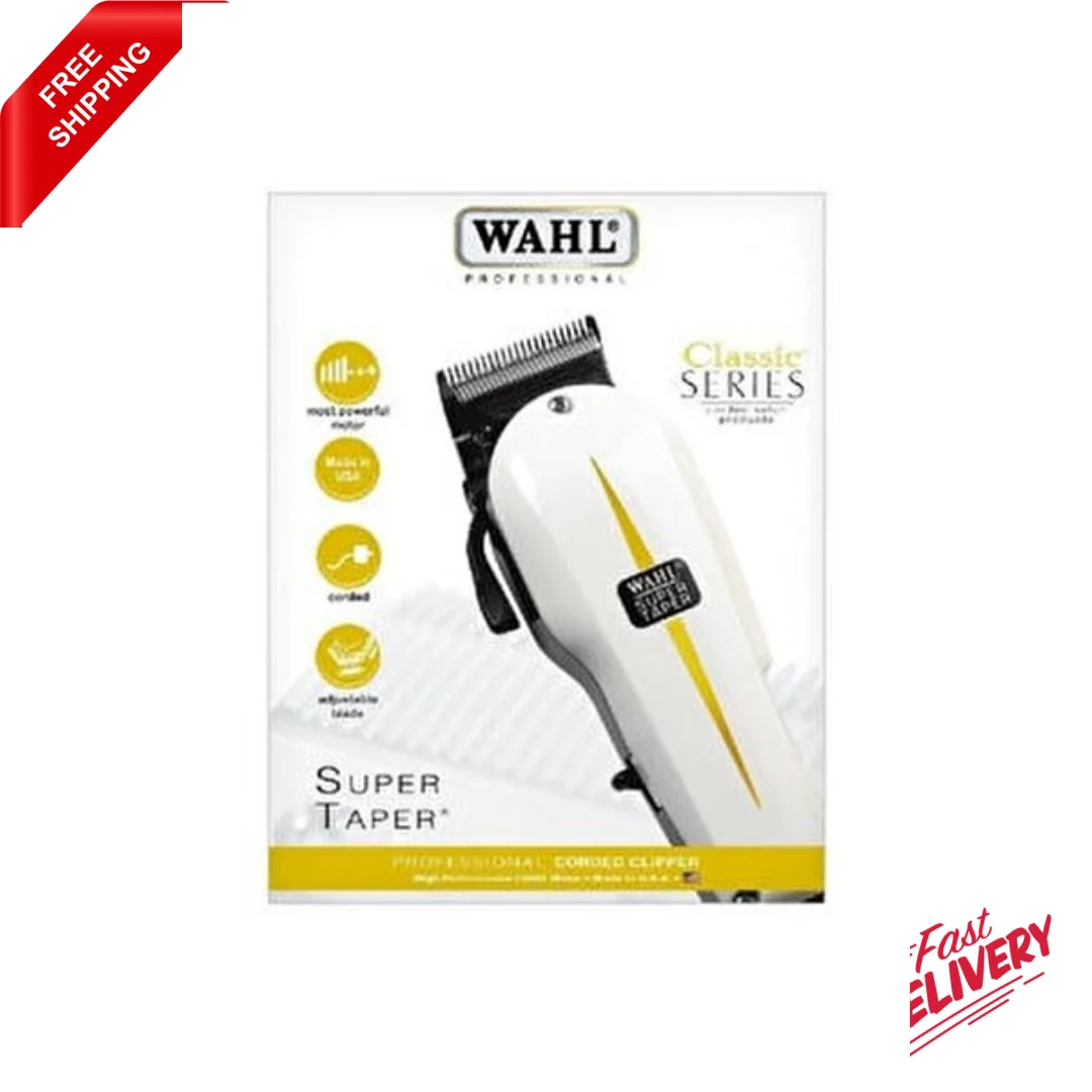 

Машинка для стрижки волос Wahl Мужская, профессиональная коническая машинка для парикмахера, проводной триммер для бороды с хромированными лезвиями