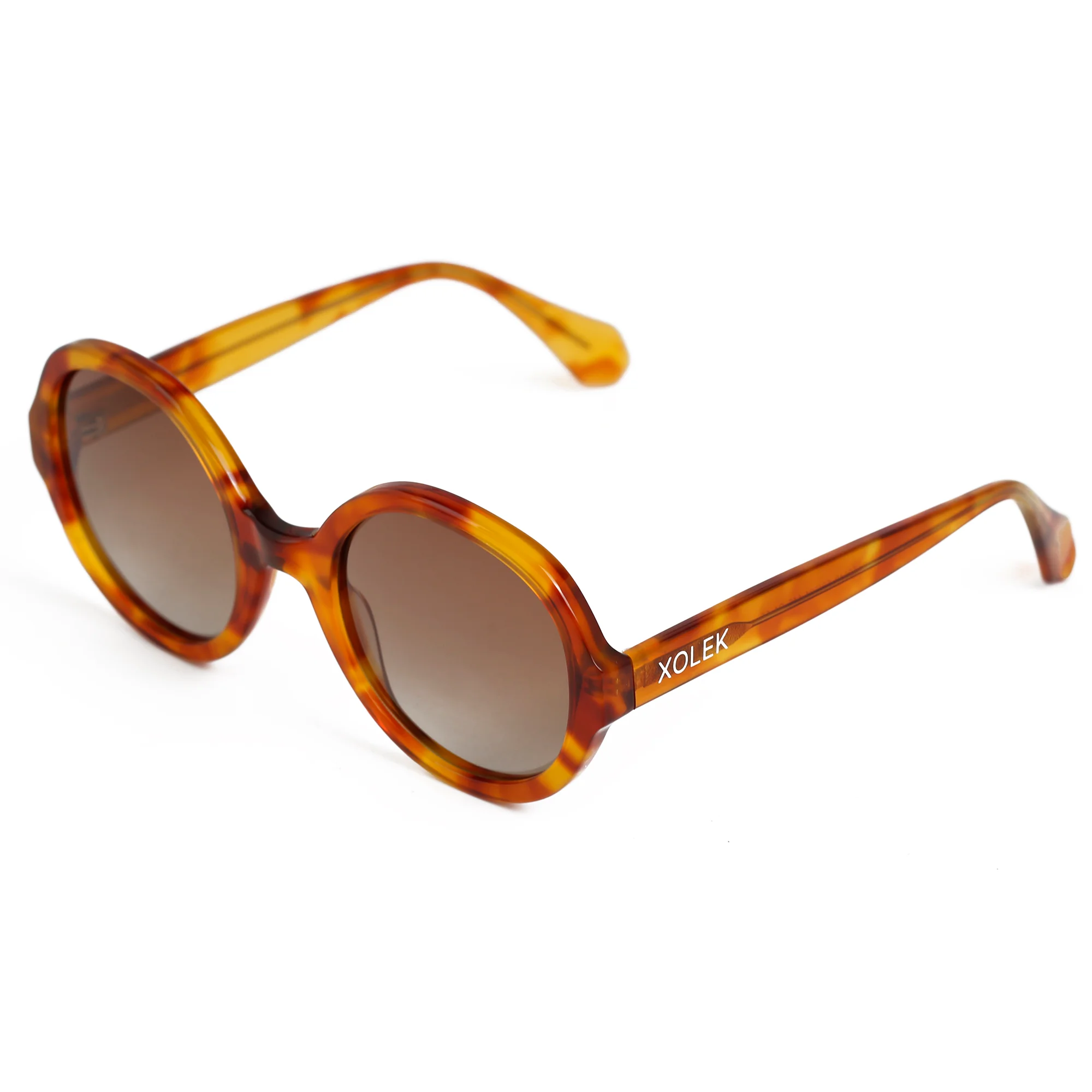 Lentes De Sol Xolek 115 Acetato Retro Fuego Uv Polarizado