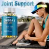 2147-094e4e.jpg Omega 3 Fish Oil - with DHA & EPA - Supports Brain, Nervous System, Cardiovascular, Skin Health, Antioxidant - 120 Capsules