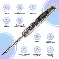 SEQURE SI012 Pro Intelligent OLED Electric Soldering Iron Adjustable Sensitivity Built-in Buzzer for T12|TS Tips Supports PD3.0 2