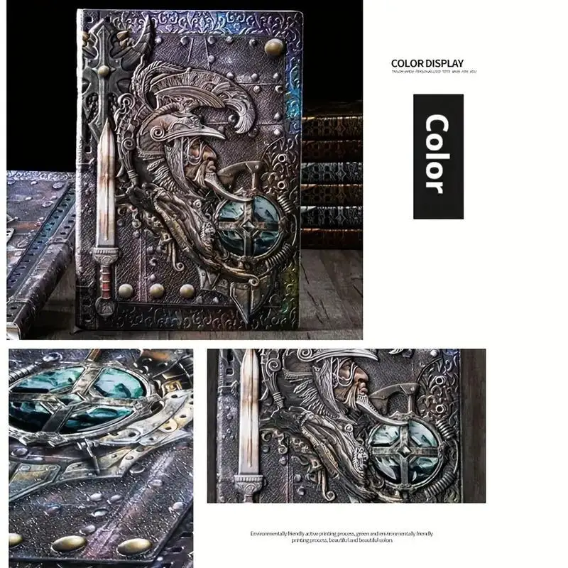 Vintage Embossed Leather Journal - A5 Retro Hardcover Notebook , Ideal for Writing, Diary, Business 2