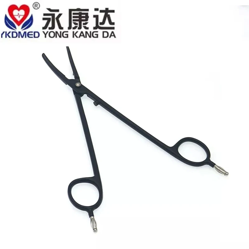 2PCS/ Nonstick Medical Reusable Bipolar Forceps Electric Surgical Forceps Tweezers Bipolar
