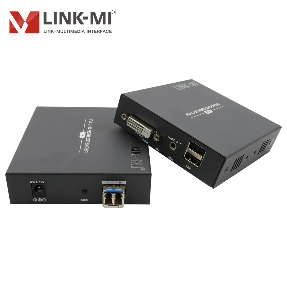 Фото Адаптер оптоволоконный с поддержкой DVI USB KVM, 2 км, x P @ 60 Гц с внешним стереозвуком DVI №4