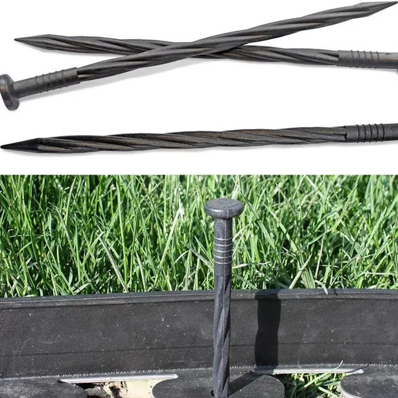 5M Garden Edging Border Flexible Lawn Grass Edging Decor Fence Landscape Belt Garden Patio Greening Belt with 30 Pins
