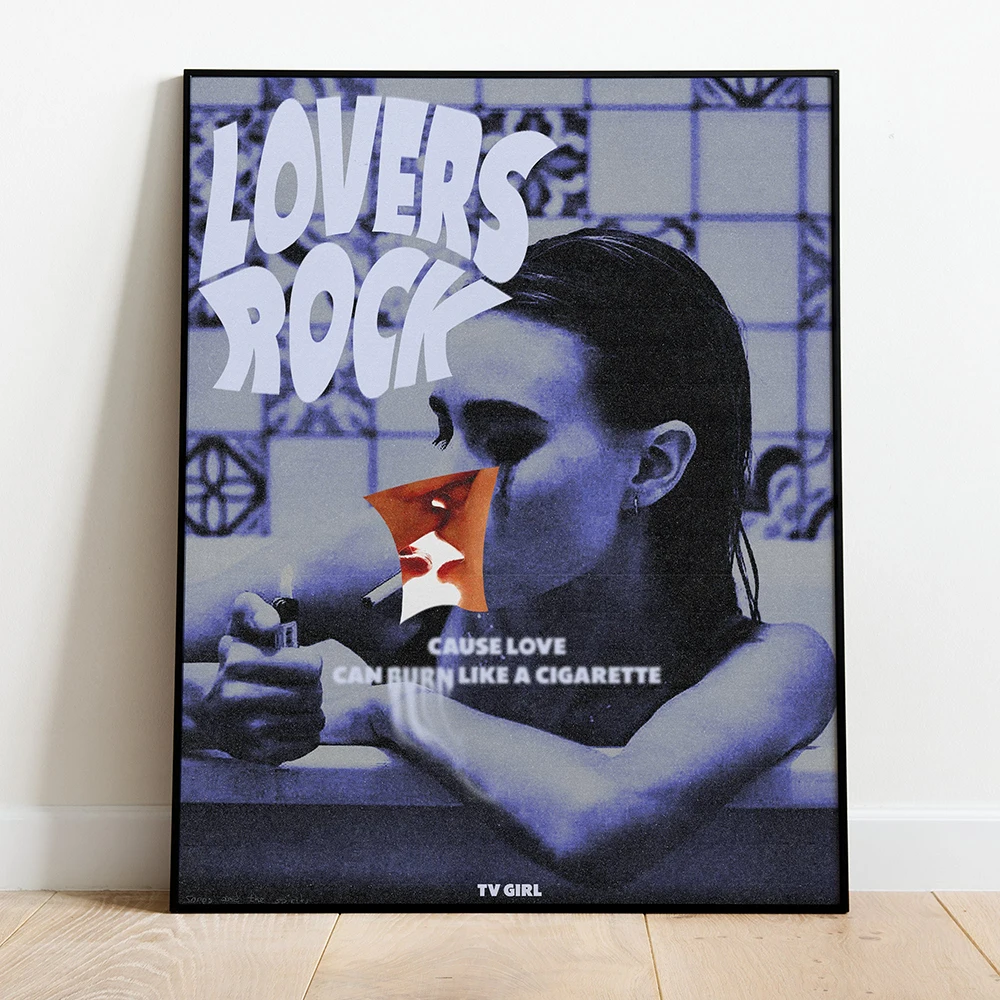 Tv Girl Lovers Rock Retro Poster Home Picture Art Funny Wall Modern Decor Print Vintage Room Murale Decorazione Pittura Senza Cornice