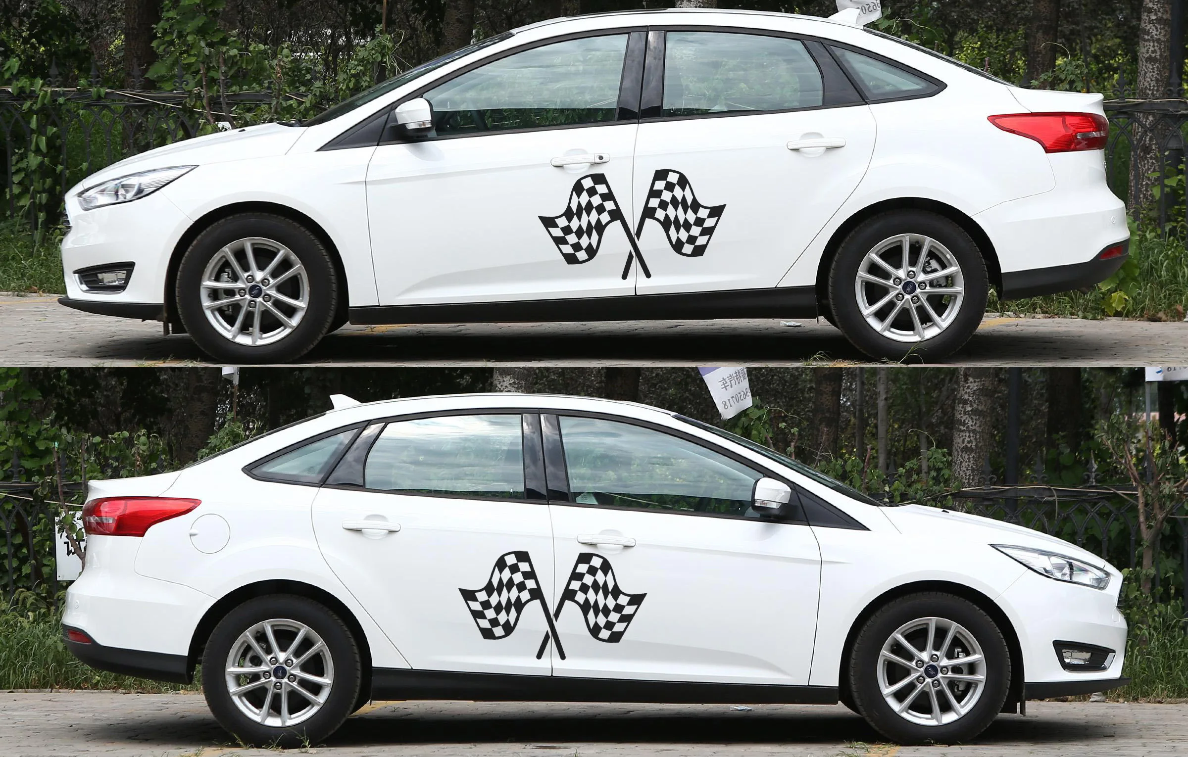 Vinyl Car Exterior Stickers and Decals Sports Racing Style Cool Black