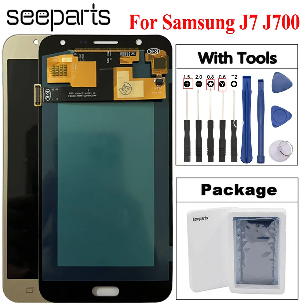 

5.5" J700 LCD For Samsung Galaxy J7 J700F J700M J700H J700T LCD Display Touch Screen Digitizer Assembly Replacement Screen