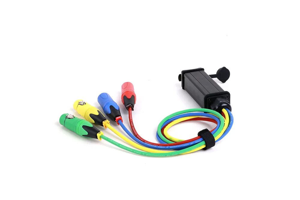 Wasserdicht rj45 cat5/6 mit abgeschirmt auf 4 Kanal 3pin 2 männlich 2 weiblich xlr extender multi netzwerk empfänger breakout audio kabel – Detail 4