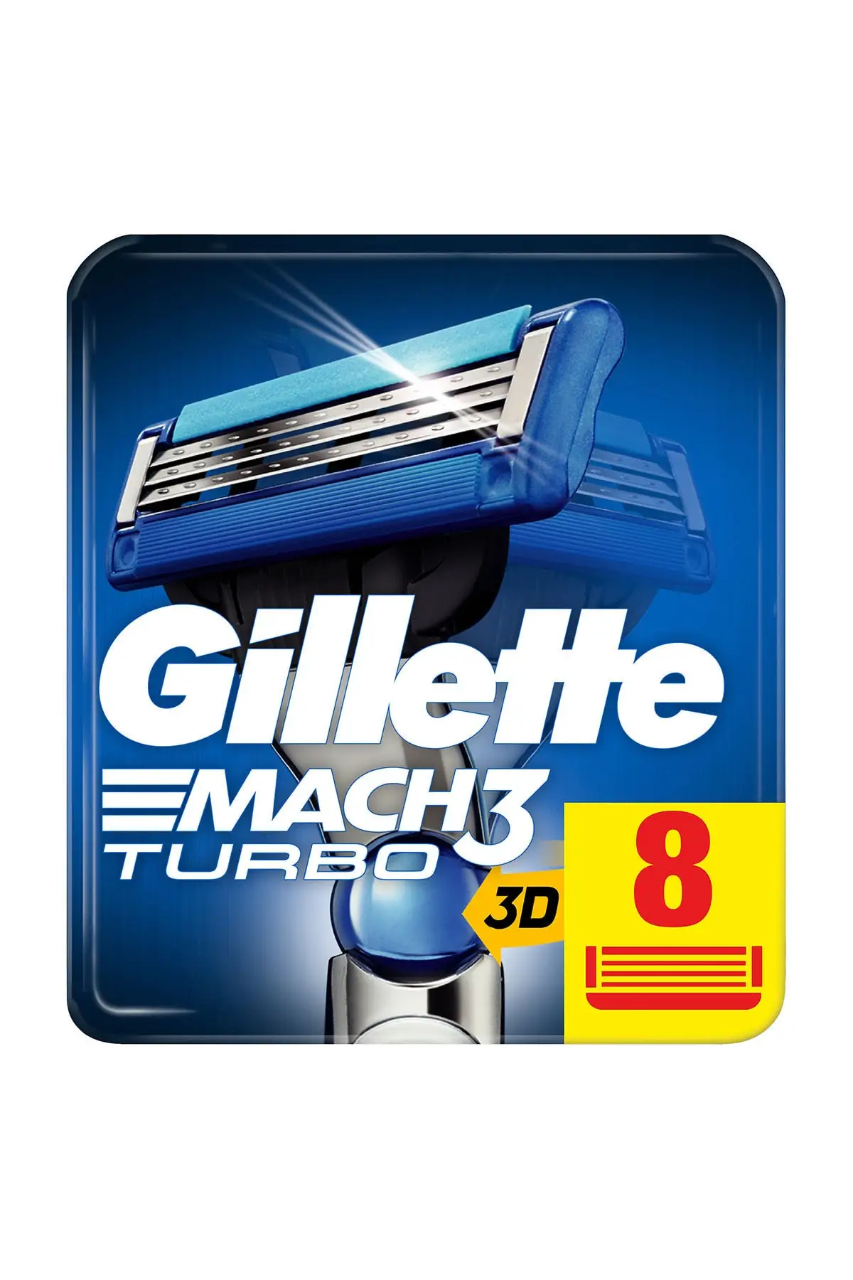 Сменные лезвия для бритвы Gillette Mach3 Turbo 8 шт