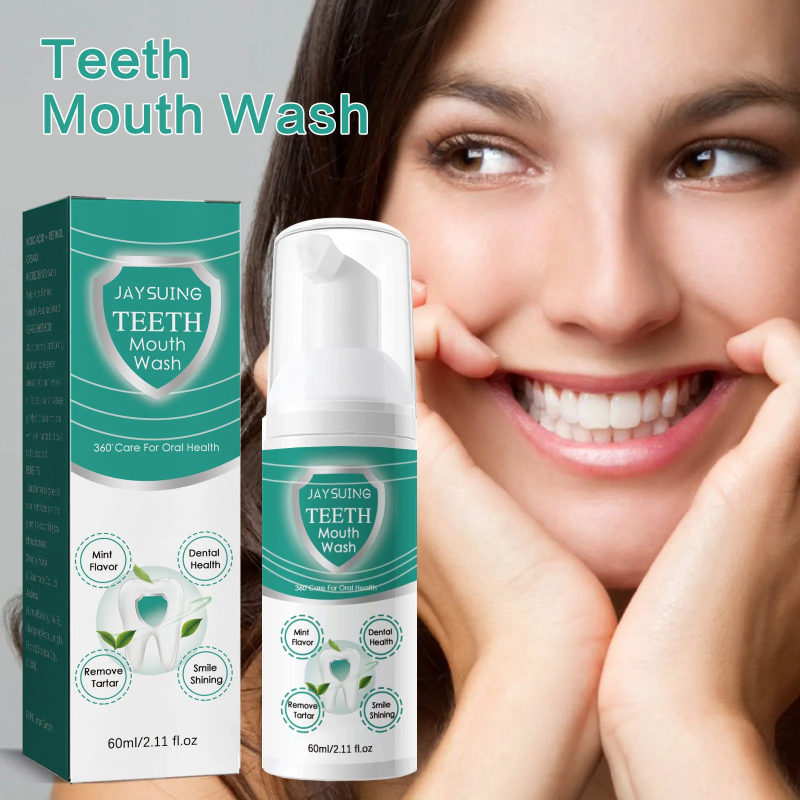 Yellow Teeth Cleaning Mousse Oral Care Whitening Remove Plaque Repair Caries Gums Clean Dental Stains Freshen Breath Foam Mousse