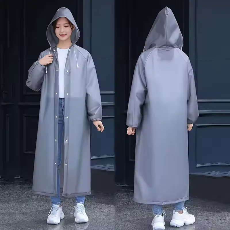 Durable Unisex Hooded EVA Raincoat